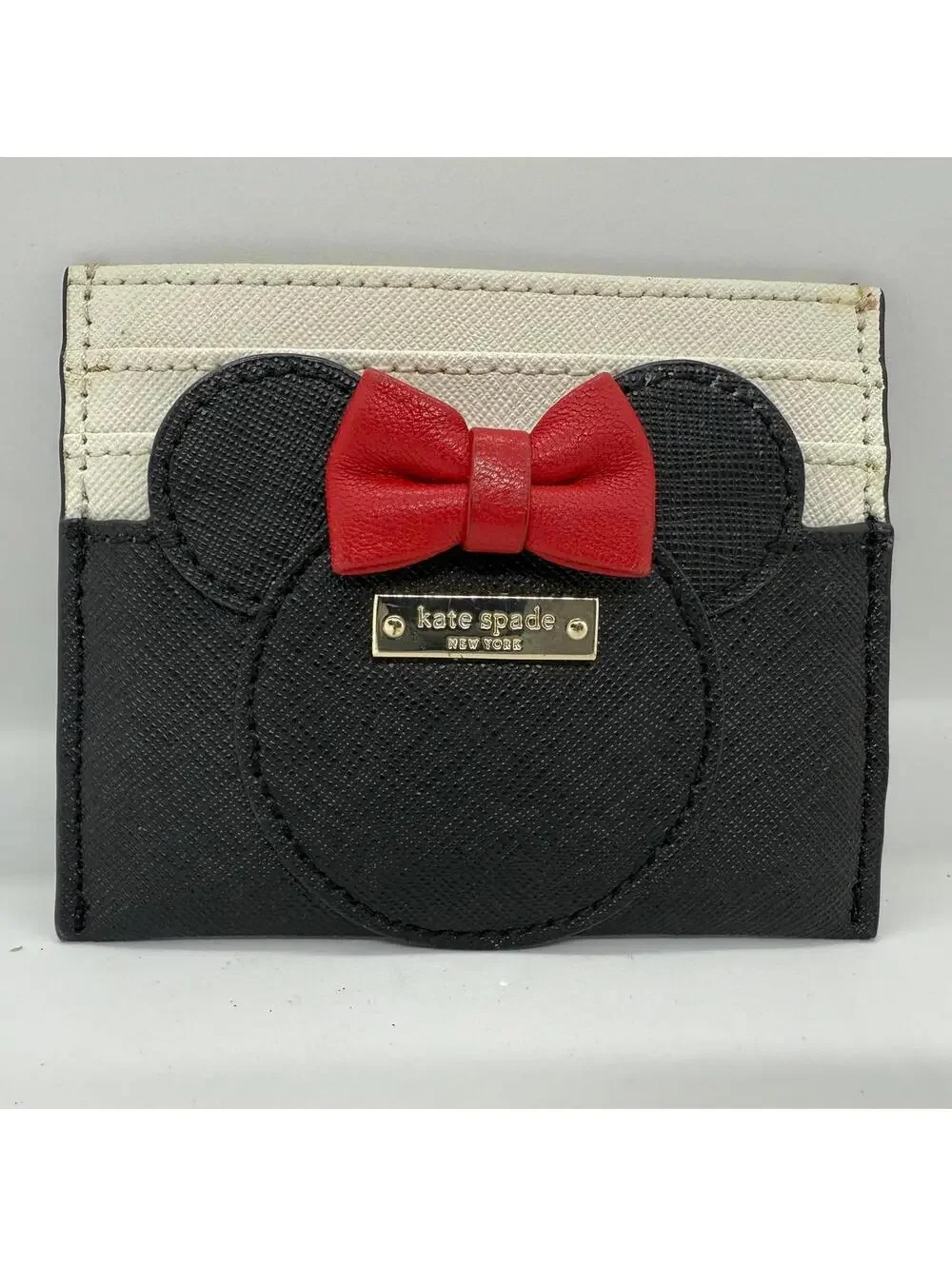 Kate Spade Disney Minnie Mouse Card Holder - Black & Red